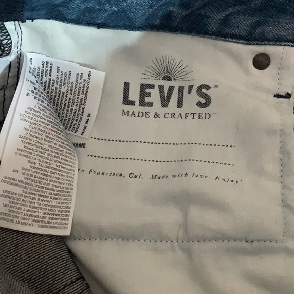 Levi’s Made & Crafted East to West Two-Tone Slim Crop Jeans Size 31 - Picture 12 of 15